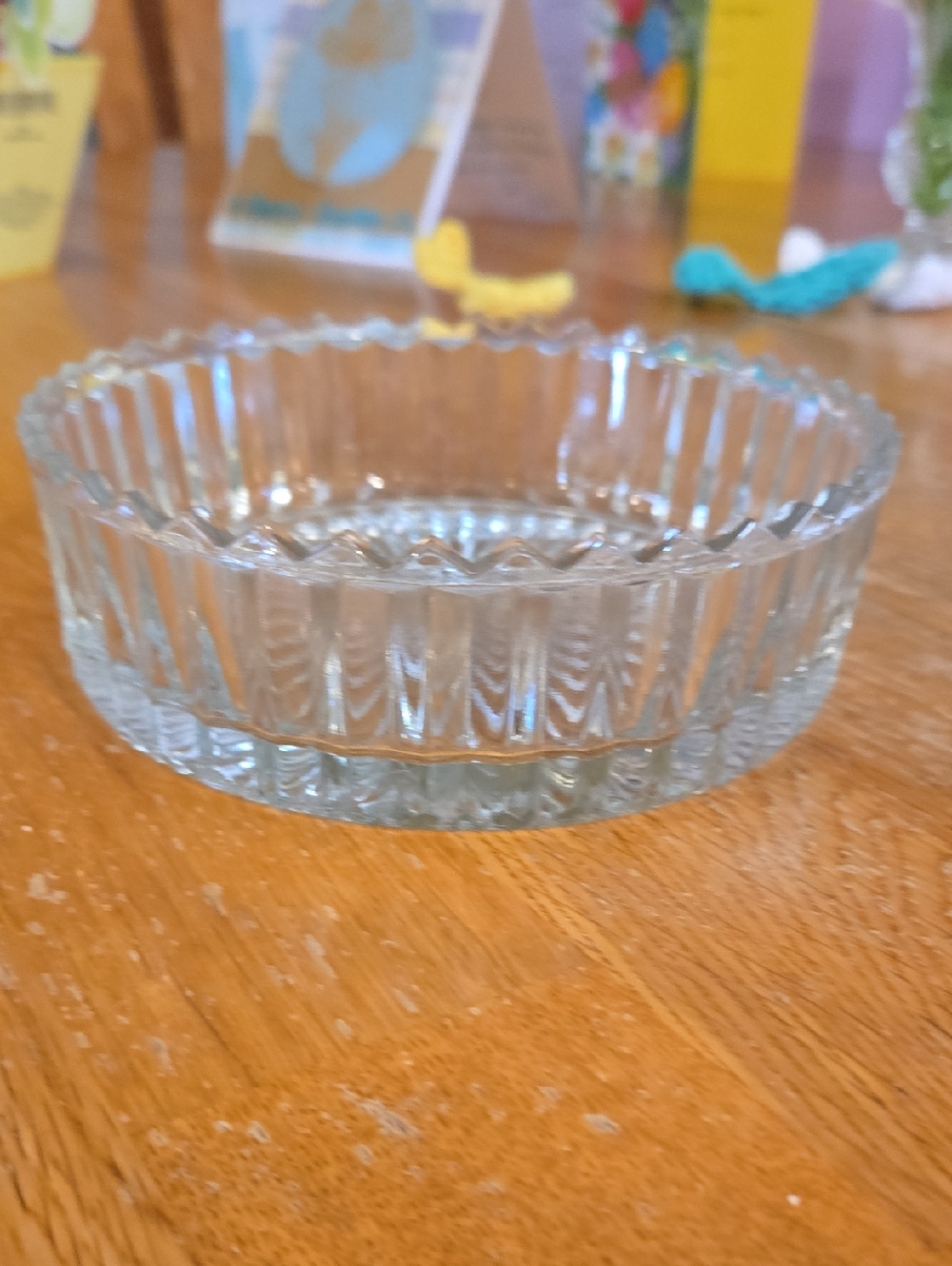 Clear Glass Decorative Candy Dish Bowl